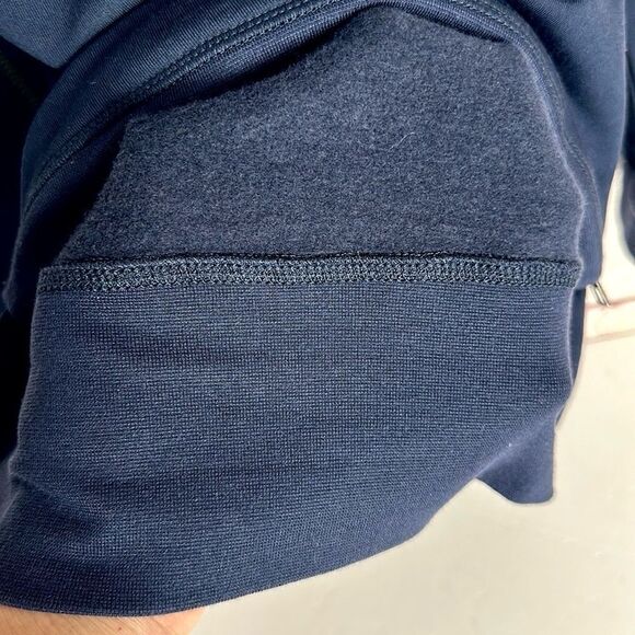 NWT Daniel Buchler Blue Sweatshirt Crew Neck Zip Details on the Front Men’s M - Picture 9 of 13